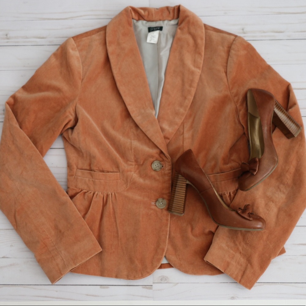 JCREW velvet blazer